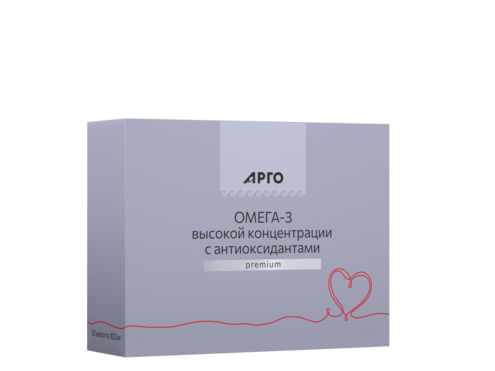 Омега-3 высокой концентрации с антиоксидантами, капсулы, 30 шт